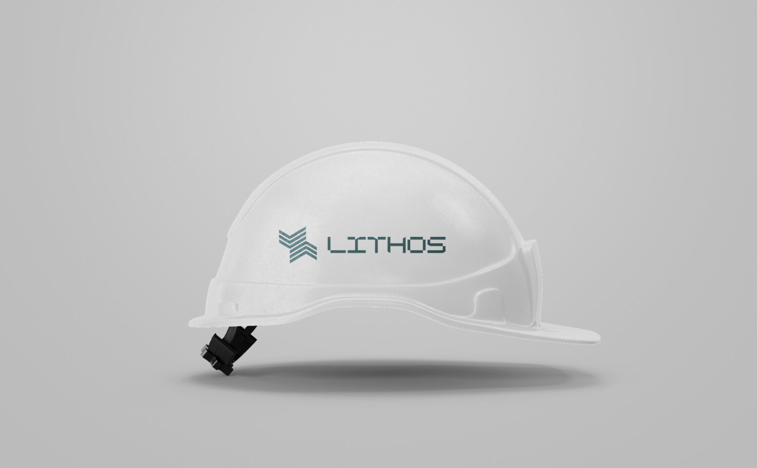 Work helmet with LITHOS logo
