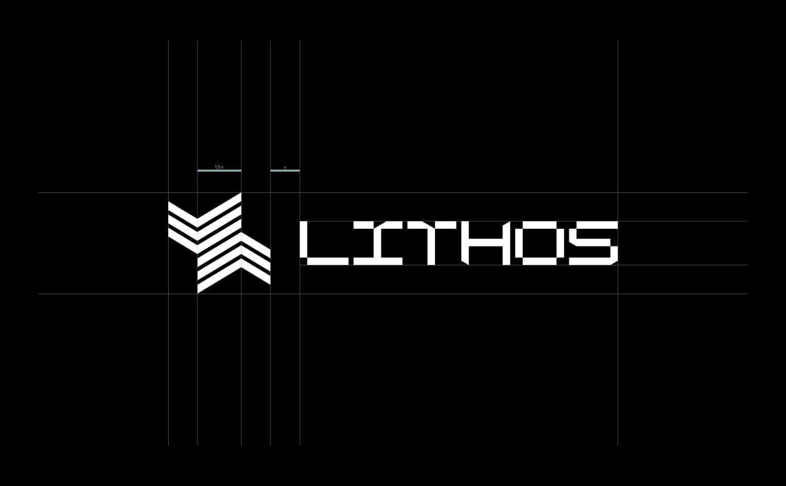 LITHOS logo icon and typography