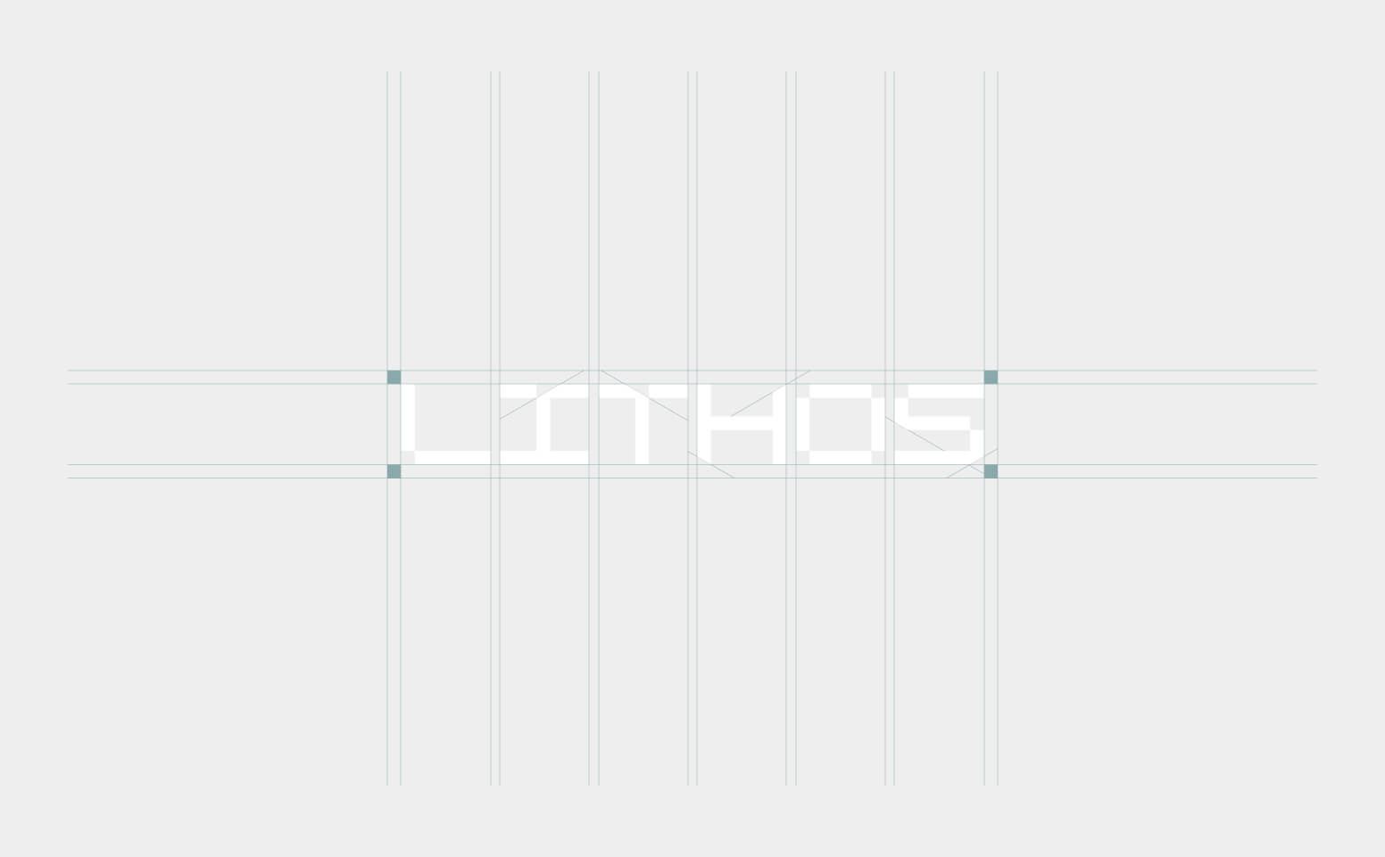 LITHOS logo typography design process